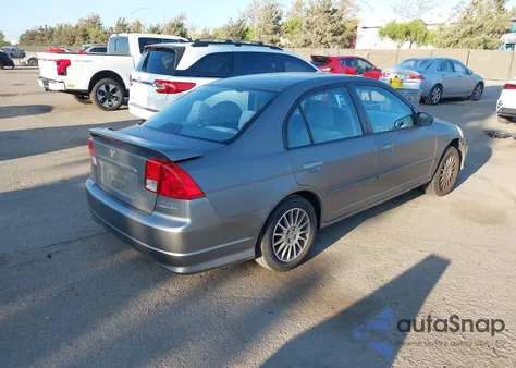 2005 Honda Civic Lx from USA, damaged, VIN 2HGES16595H613845